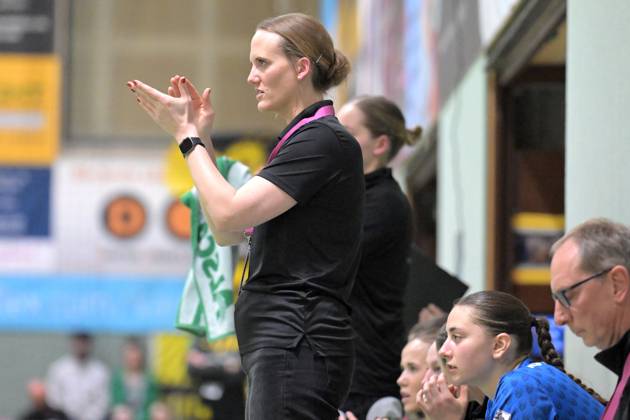 Miriam Hirsch TusSies Metzingen, Coach TusSies Metzingen vs BVB Borussia Dortmund Handball, Handball, HBF, 19 League Matchday, Season 2024 2025, 15 03 2025 TusSies Metzingen vs BVB Borussia Dortmund Handball, Handball, HBF, 19 League Matchday, Season 2024 2025, 15 03 2025 Metzingen Copyright: xEibner-Pressefoto TobiasxBaurx EP_TBR