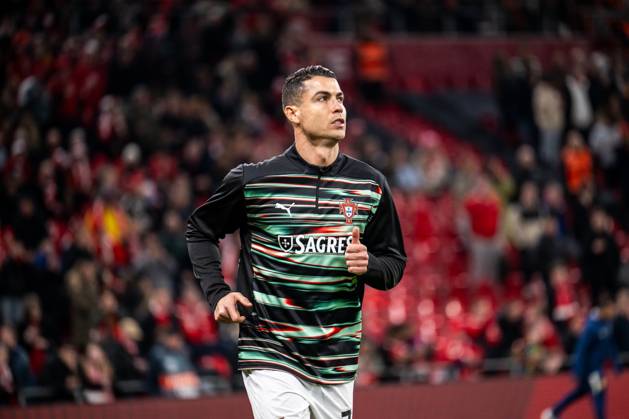 Denmark v Portugal, UEFA Nations League, Copenhagen, Denmark Copenhagen, Denmark. 20th, March 2025. Cristiano Ronaldo of Portugal is warming up for the UEFA Nations League play-off match between Denmark and Portugal at Parken in Copenhagen. Denmark, Copenhagen Copyright: xGonzalesxPhoto FrederikkexJensenx