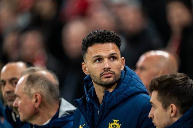 Denmark v Portugal, UEFA Nations League, Copenhagen, Denmark Copenhagen, Denmark. 20th, March 2025. Goncalo Ramos of Portugal seen during the UEFA Nations League play-off match between Denmark and Portugal at Parken in Copenhagen. Denmark, Copenhagen Copyright: xGonzalesxPhoto FrederikkexJensenx