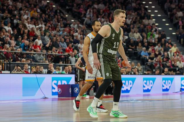 Andreas Obst FC Bayern Basketball, 13 , GER, FC Bayern Muenchen vs Rostock Seawolves, Basketball, easycredit Basketball Bundesliga, BBL, 25 Matchday, Season 2024 2025, 22 03 2025, GER, FC Bayern Muenchen vs Rostock Seawolves, Basketball, easycredit Basketball Bundesliga, BBL, 25 Matchday, Season 2024 2025, 22 03 2025 Muenchen Copyright: xEibner-Pressefoto JennixMaulx EP_JML