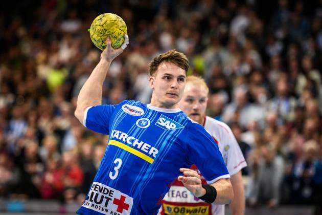 Max Haefner TVB Stuttgart, 03 GER, TVB Stuttgart ThSV Eisenach, Handball, Bundesliga, HBL, 23 Matchday, Season 2024 2025, 23 03 2025, Stuttgart Porsche Arena GER, TVB Stuttgart ThSV Eisenach, Handball, Bundesliga, HBL, 23 Matchday, Season 2024 2025, 23 03 2025, Stuttgart Porsche Arena Stuttgart Copyright: xSandyxDinkelackerx EP_SDR