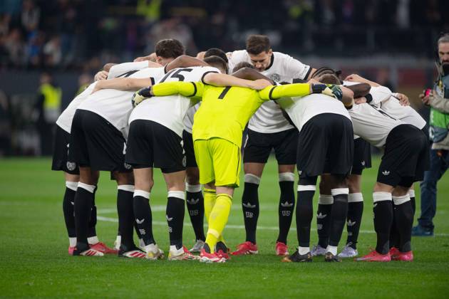 Germany Team Circle, Motivation, Conspiracy, Football UEFA Nations League Quarterfinals, Round of 8, Germany GER Italy ITA on 23 03 2024 at Signal Iduna Park Dortmund,