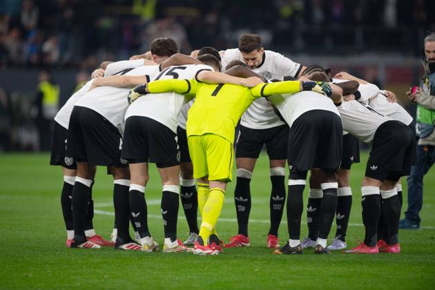 Germany Team Circle, Motivation, Conspiracy, Football UEFA Nations League Quarterfinals, Round of 8, Germany GER Italy ITA on 23 03 2024 at Signal Iduna Park Dortmund,