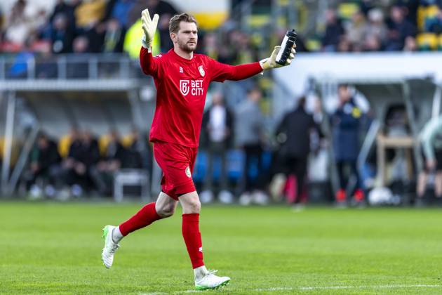 SITTARD - Fortuna Sittard goalkeeper Mattijs Branderhorst during the Dutch Eredivisie match between Fortuna Sittard and Sparta Rotterdam at the Fortuna Sittard Stadium on March 29, 2025 in Sittard, Netherlands. ANP MARCEL VAN HOORN Dutch Eredivisie 2024 25 xVIxANPxSportx xxANPxIVx 523348708 originalFilename: 523348708