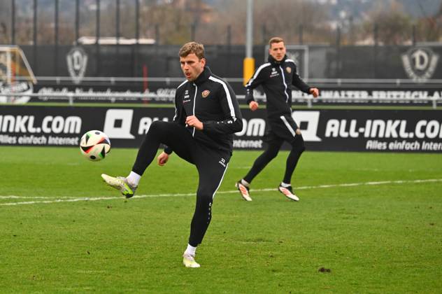 Christoph Daferner, SG Dynamo Dresden, training, soccer, soccer, 3 Liga, Dritte Liga, season 2024 2025, AOK PLUS Walter Fritzsch Akademie, Messering 18, Dresden, Ostragehege, 26 03 2025,