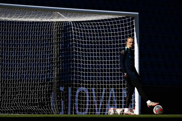 250402 Goalkeeper Selma Panengstuen of the Norwegian women s national football team during a training session on April 2, 2025 in Oslo Photo Vegard Grott BILDBYRAN kod VG VG0738 bbeng fotboll football soccer fotball norge norway women dam nations league träning practice training trening  Copyright: VEGARDxGRoTT BB250402VG013