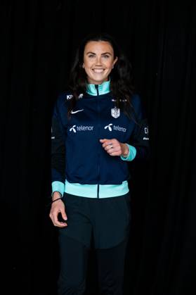 250403 Ingrid Syrstad Engen of the Norwegian women s national football team after a press conference on April 3, 2025 in Reykjavik Photo Vegard Grott BILDBYRAN kod VG VG0741 bbeng fotboll football soccer fotball norge norway women dam nations league press conference pressekonferanse Copyright: VEGARDxGRoTT BB250403VG029