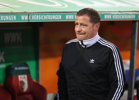 Football, Men, Season 2024 2025, FC Augsburg FC Bayern Munich, Bundesliga, WWK Arena Max Eberl, Chief Sports Officer FC Bayern Munich thoughtful, mouth angle, facial expression DFL DFB regulations prohibit any use of photographs as image sequences and or quasi video