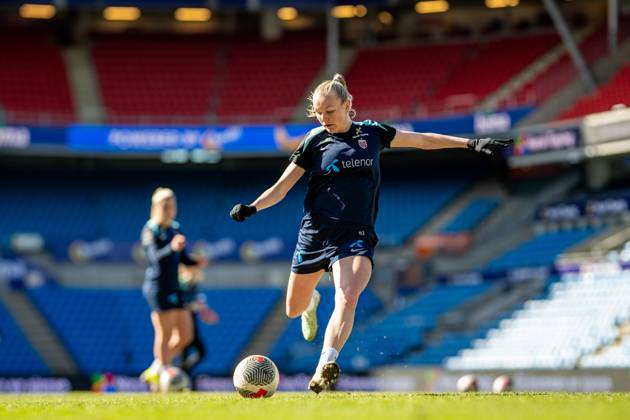 250407 Frida Maanum of the Norwegian women s national football team during a training session on April 7, 2025 in Oslo Photo Vegard Grott BILDBYRAN kod VG VG0746 bbeng fotboll football soccer fotball norge norway women dam nations league träning practice training trening Copyright: VEGARDxGRoTT BB250407VG001