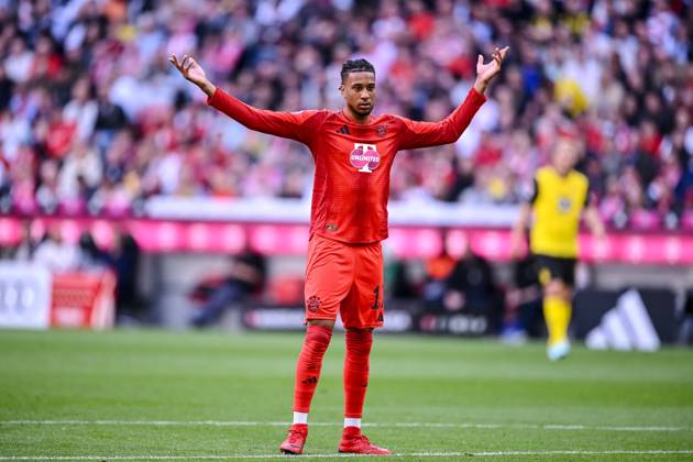 Michael Olise FC Bayern Muenchen gestures, gestures during the Bundesliga match between FC Bayern München and Borussia Dortmund, Allianz Arena on April 12, 2025 in Munich, Germany Photo by Harry Langer DeFodi Images Michael Olise FC Bayern Muenchen gestures during the Bundesliga match between FC Bayern München and Borussia Dortmund at Allianz Arena on April 12, 2025 in Munich, Germany Photo by Harry Langer DeFodi Images DFL regulations prohibit any use of photographs as image sequences and or quasi video Photo by Harry Langer DeFodi Images DFL regulations prohibit any use of photographs as image sequences and or quasi video