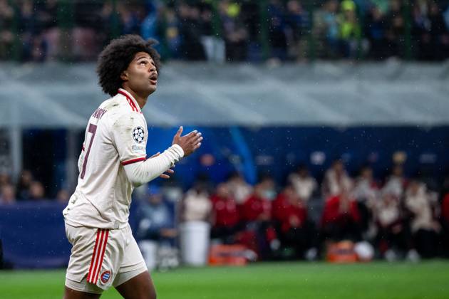 Serge Gnabry FC Bayern Muenchen, 07 angry about a missed goal chance, ITA, Inter Milan vs FC Bayern Muenchen, Football, UEFA Champions League, Quarter-final second leg, 2024 2025 season, 16 04 2025 ITA, Inter Milan vs FC Bayern Muenchen, Football, UEFA Champions League, Quarter-final second leg, 2024 2025 season, 16 04 2025 Milano Copyright: xEibner-Pressefoto Memmlerx EP_MMR