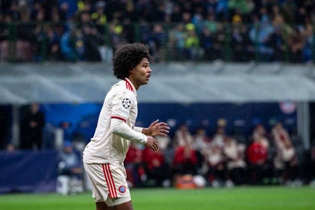 Serge Gnabry FC Bayern Muenchen, 07 angry about a missed goal chance, ITA, Inter Milan vs FC Bayern Muenchen, Football, UEFA Champions League, Quarter-final second leg, 2024 2025 season, 16 04 2025 ITA, Inter Milan vs FC Bayern Muenchen, Football, UEFA Champions League, Quarter-final second leg, 2024 2025 season, 16 04 2025 Milano Copyright: xEibner-Pressefoto Memmlerx EP_MMR