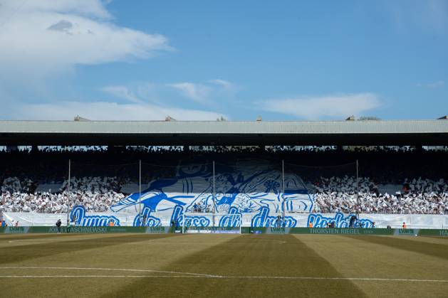 Fans of VfL Bochum doing a choreography during the Bundesliga match between VfL Bochum 1848 and 1 FC Union Berlin, Vonovia Ruhrstadion on April 27, 2025 in Bochum, Germany Photo by Mario Hommes DeFodi Images Supporters of VfL Bochum doing a choreography during the Bundesliga match between VfL Bochum 1848 and 1 FC Union Berlin at Vonovia Ruhrstadion on April 27, 2025 in Bochum, Germany Photo by Mario Hommes DeFodi Images DFL regulations prohibit any use of photographs as image sequences and or quasi video Photo by Mario Hommes DeFodi Images