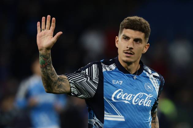 Napoli™s Giovanni Di Lorenzo during the Serie A soccer match between Napoli and Torino at the Diego Armando Maradona Stadium in Naples, southern italy - Sunday , April 27 , 2025. - Soccer . Copyright: xAlessandroxGarofalo LaPressex