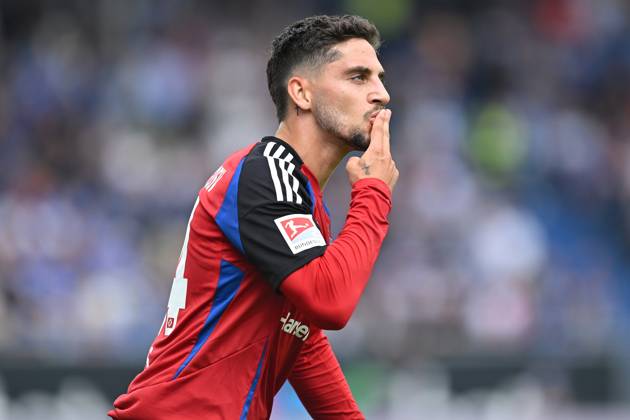 Soccer I Men I Season 2024 2025 I 2 Bundesliga I 32 Matchday I SV Darmstadt 98 Hamburger SV I 03 05 2025 Ludovit Reis 14, Hamburger SV Goal celebration for 0 1 Darmstadt Böllenfalltor Hesse Germany Copyright: xLobeca MaraxWolfx