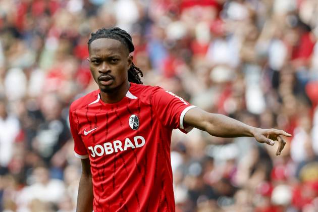 Jordy Makengo SC Freiburg, 33 , Germany, Football, 1 Bundesliga, Matchday 34, 2024 2025, SC Freiburg vs Eintracht Frankfurt, 17 05 2025, Europa Park Stadion, Freiburg im Breisgau, Germany DFL REGULATIONS PROHIBIT ANY USE OF PHOTOGRAPHS AS IMAGE SEQUENCES AND OR QUASI VIDEO Freiburg im Breisgau Europa Park Stadion Baden Württemberg Germany Copyright: xGrantxHubbsx