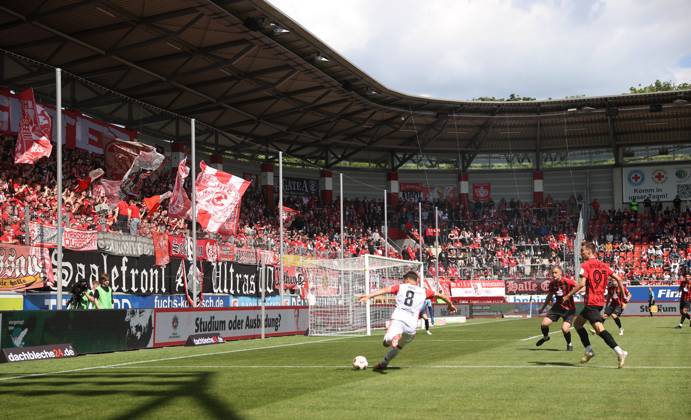 240525 Halle Saale Saxony Anhalt Leuna Chemie Stadion Sport Football Hallescher FC Halle HFC Regionalliga Nordost 4 Liga Männer Season 2024 2025 Landespokal FSA Final Cup Final 2025 Hallescher FC 1 FC Lok Stendal