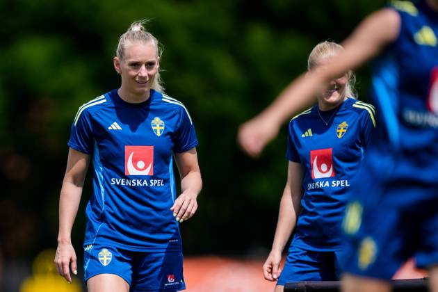 250528 Stina Blackstenius of the Swedish women™s national football team during a training session on May 28, 2025 in Fidenza Photo Ludvig Thunman BILDBYRAN code LT LT0703 fotboll football soccer fotball träning practice training sverige sweden dam bbeng  Copyright: LUDVIGxTHUNMAN BB250528LT034