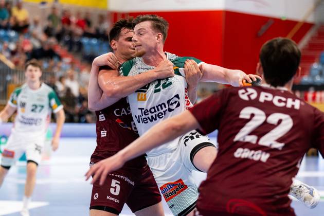 Erik PERSSON FRISCH AUF Goeppingen, 22 scores a goal, Action, Goal throw 1 VfL Potsdam POT vs FRISCH AUF Goeppingen FAG , Handball, Men, Daikin Handball Bundesliga HBL , Matchday 32, Season 2024 2025, 31 05 2025 1 VfL Potsdam POT vs FRISCH AUF Goeppingen FAG , Handball, Men, Daikin Handball Bundesliga HBL , Matchday 32, Season 2024 2025, 31 05 2025 Potsdam Copyright: xEibnerxPressefoto OliverxSchmidtx EP_OST