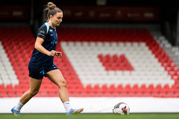 250602 Vilde Boe Risa of the Norwegian women s national football team during a training session on June 2, 2025 in Sion Photo Marius Simensen BILDBYRAN COP 238 bbeng dam football fotball fotboll norge norway practice soccer training trening träning uefa women s nations league  Copyright: MARIUSxSIMENSEN BB250602BB452