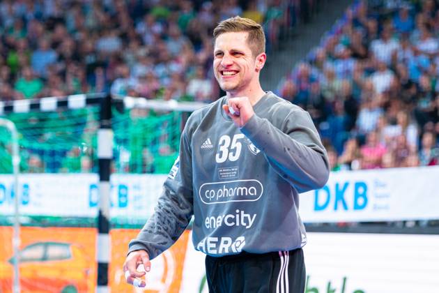 Joel Birlehm TSV Hannover Burgdorf, No. 35 v l , TSV Hannover Burgdorf green against THW Kiel white on matchday 33 of the 2024 2025 season in the DAIKIN Handball Bundesliga 04 06 2025, ZAG Arena Hannover, GER , Copyright: xJanxGuentherx xTSVxHannover-Burgdorfx