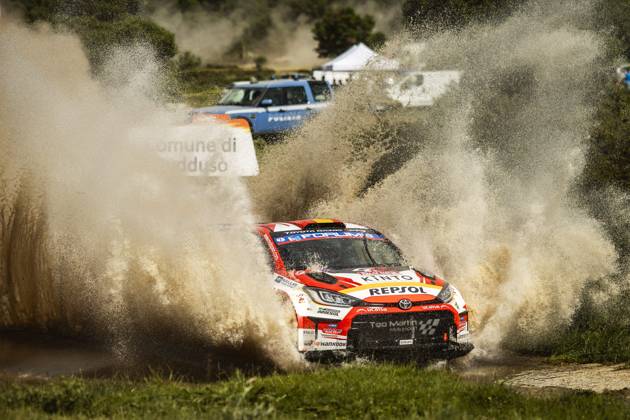AUTO - WRC, Motorsport Rallye, WM - RALLY ITALIA SARDEGNA 2025 25 Alejandro CACHON, Borja ROZADA, Toyota Yaris Rally2, action during the 2025 Rally Italia Sardegna, 6th round of the 2025 WRC World Rally Car Championship, from June 5 to 8, 2025 at Olbia, Italy - OlbiaItaly Copyright: xNikosxKatikisx