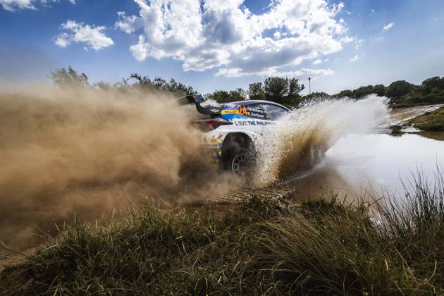 AUTO - WRC, Motorsport Rallye, WM - RALLY ITALIA SARDEGNA 2025 24 Jan Solans, Rodrigo SANJUAN, Toyota Yaris Rally2, action during the 2025 Rally Italia Sardegna, 6th round of the 2025 WRC World Rally Car Championship, from June 5 to 8, 2025 at Olbia, Italy - OlbiaItaly Copyright: xNikosxKatikisx