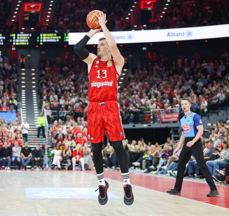 Andreas Obst FC Bayern Basketball, 13 , GER, FC Bayern Basketball vs MLP Academics Heidelberg, Basketball, easycredit Basketball Bundesliga, BBL, Playoffs, Semifinals, Season 2024 2025, 07 06 2025, GER, FC Bayern Basketball vs MLP Academics Heidelberg, Basketball, easycredit Basketball Bundesliga, BBL, Playoffs, Semifinals, Season 2024 2025, 07 06 2025 Muenchen Copyright: xEibner-Pressefoto JennixMaulx EP_JML