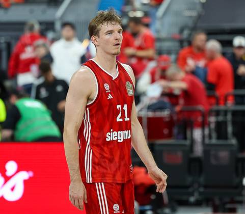 Justuz Hollatz FC Bayern Basketball, 21 , GER, FC Bayern Basketball vs MLP Academics Heidelberg, Basketball, easycredit Basketball Bundesliga, BBL, Playoffs, Semifinals, 2024 2025 season, 07 06 2025, GER, FC Bayern Basketball vs MLP Academics Heidelberg, Basketball, easycredit Basketball Bundesliga, BBL, Playoffs, Semifinals, 2024 2025 season, 07 06 2025 Munich Copyright: xEibner-Pressefoto JennixMaulx EP_JML