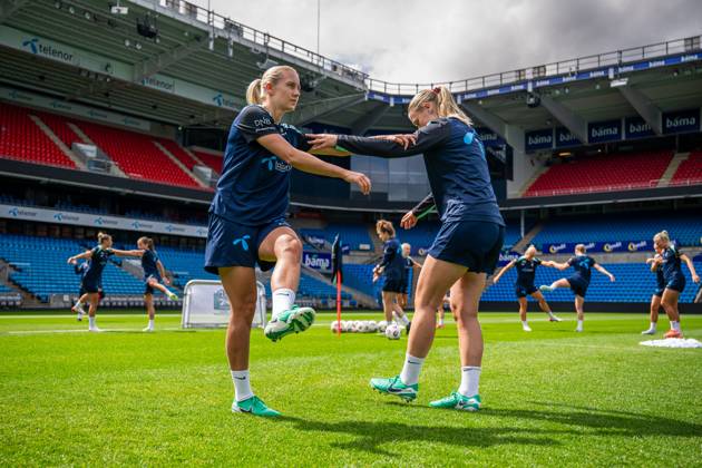 250623 Lisa Naalsund of the Norwegian women s national football team during a training session on June 23, 2025 in Oslo Photo Vegard Grott BILDBYRAN kod VG VG0769 bbeng fotboll football soccer fotball norge norway women dam träning practice training trening pre camp precamp  Copyright: VEGARDxGRoTT BB250623VG007
