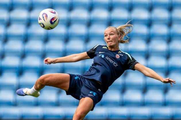 250623 Frida Maanum of the Norwegian women s national football team during a training session on June 23, 2025 in Oslo Photo Vegard Grott BILDBYRAN kod VG VG0769 bbeng fotboll football soccer fotball norge norway women dam träning practice training trening pre camp precamp Copyright: VEGARDxGRoTT BB250623VG016
