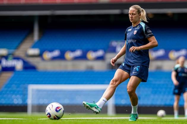 250623 Lisa Naalsund of the Norwegian women s national football team during a training session on June 23, 2025 in Oslo Photo Vegard Grott BILDBYRAN kod VG VG0769 bbeng fotboll football soccer fotball norge norway women dam träning practice training trening pre camp precamp  Copyright: VEGARDxGRoTT BB250623VG071