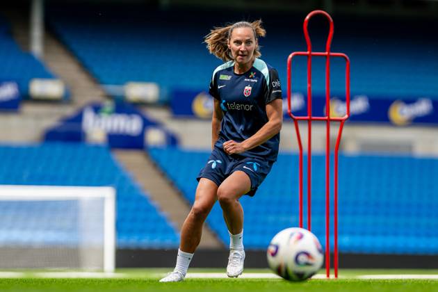 250623 Marit Bratberg Lund of the Norwegian women s national football team during a training session on June 23, 2025 in Oslo Photo Vegard Grott BILDBYRAN kod VG VG0769 bbeng fotboll football soccer fotball norge norway women dam träning practice training trening pre camp precamp  Copyright: VEGARDxGRoTT BB250623VG074