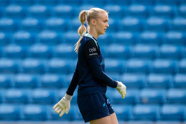 250623 Goalkeeper Selma Panengstuen of the Norwegian women s national football team during a training session on June 23, 2025 in Oslo Photo Vegard Grott BILDBYRAN kod VG VG0769 bbeng fotboll football soccer fotball norge norway women dam träning practice training trening pre camp precamp  Copyright: VEGARDxGRoTT BB250623VG077