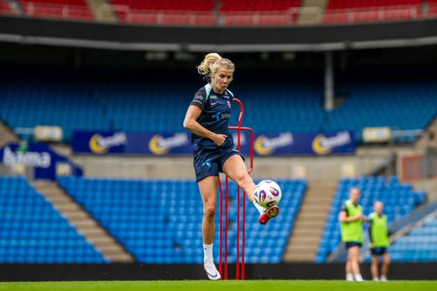 250624 Ada Hegerberg of the Norwegian women s national football team during a training session on June 24, 2025 in Oslo Photo Vegard Grott BILDBYRAN kod VG VG0772 bbeng fotboll football soccer fotball norge norway women dam träning practice training trening pre camp precamp  Copyright: VEGARDxGRoTT BB250624VG020