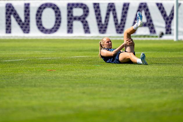 250630 Frida Maanum of the Norwegian women s national football team during a training session ahead of the UEFA Women s Euro 2025 on June 30, 2025 in Neuchatel Photo Vegard Grott BILDBYRAN kod VG VG0775 bbeng fotboll football soccer fotball fotballs em fotball em europamästerskap em uefa womens euro em 2025 träning practice training trening norge norway dam day 2 Copyright: VEGARDxGRoTT BB250630VG038