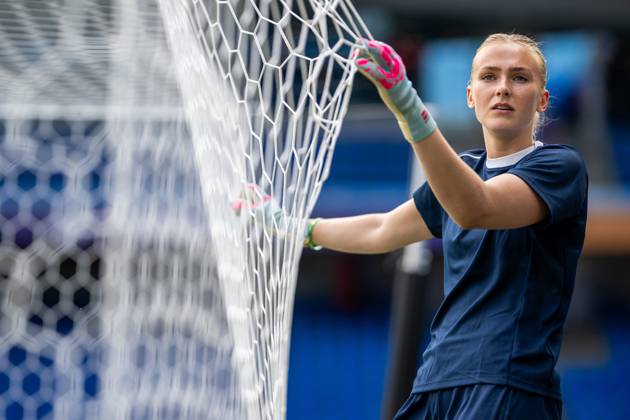 250701 Goalkeeper Selma Panengstuen of the Norwegian women s national football team during a training session ahead of the UEFA Women s Euro 2025 on July 1, 2025 in Basel Photo Vegard Grott BILDBYRAN kod VG VG0777 bbeng fotboll football soccer fotball fotballs em fotball em europamästerskap em uefa womens euro em 2025 träning practice training trening norge norway dam day 1  Copyright: VEGARDxGRoTT BB250701VG008