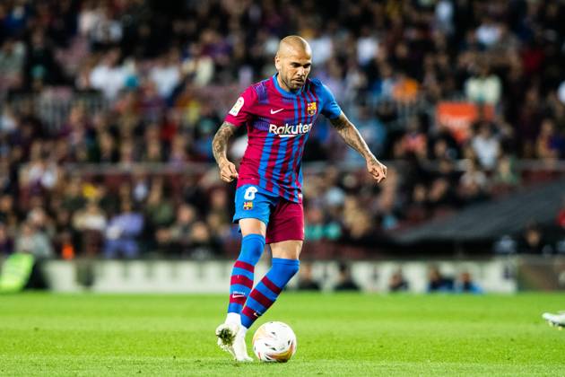 October 17, 2021, BARCELONA, BARCELONA, SPAIN: Dani Alves of FC Barcelona, Barca in action during La Liga match , football match played between FC Barcelona and RCD Mallorca at Camp Nou stadium on May 1, 2022, in Barcelona, Spain. Copyright: xMarcxGrauperaxAlomax