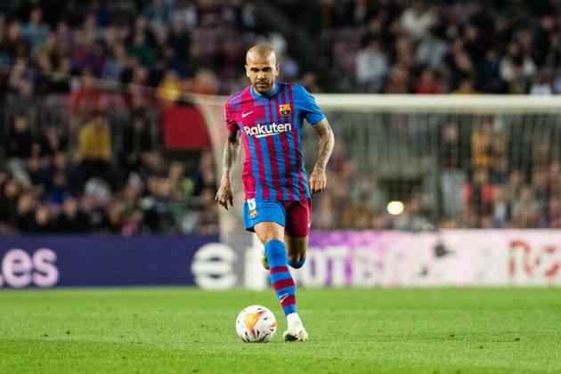 October 17, 2021, BARCELONA, BARCELONA, SPAIN: Dani Alves of FC Barcelona, Barca in action during La Liga match , football match played between FC Barcelona and RCD Mallorca at Camp Nou stadium on May 1, 2022, in Barcelona, Spain. Copyright: xMarcxGrauperaxAlomax