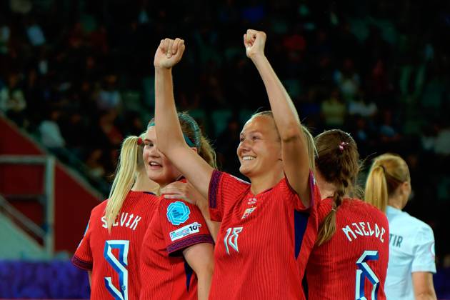 Frida Maanum of Norway celebrates after scoring a goal during UEFA Women s EURO 2025 - Norway vs Iceland, UEFA European Football Championship in Thun, Switzerland, July 10 2025 Copyright: xEmmanuelexMastrodonato IPAxSportx xipa-agency.netx xx IPA_60248173 IPA_Agency_IPA60248173