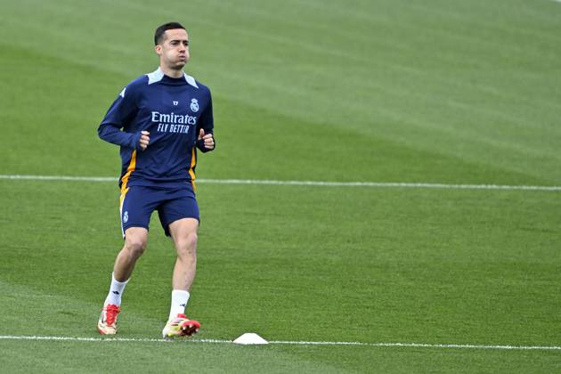 Training session of Real Madrid MADRID, SPAIN - FEBRUARY 28: Lucas Vazquez of Real Madrid attends training session at Valdebebas facilities ahead of LaLiga 26th week football match against Real Betis in Madrid, Spain on February 28, 2025. Madrid Spain. Editorial use only. Please get in touch for any other usage. Copyright: x2025xAnadoluxBurakxAkbulutx