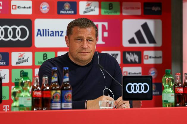 Max Eberl FC Bayern Muenchen, Chief Sports Officer , GER, Presentation Luis Diaz, FC Bayern Muenchen, Football, Press conference, Season 2025 2026, 31 07 2025, GER, Presentation Luis Diaz, FC Bayern Muenchen, Football, Press conference, Season 2025 2026, 31 07 2025 Muenchen Copyright: xEibner-Pressefoto JennixMaulx EP_JML