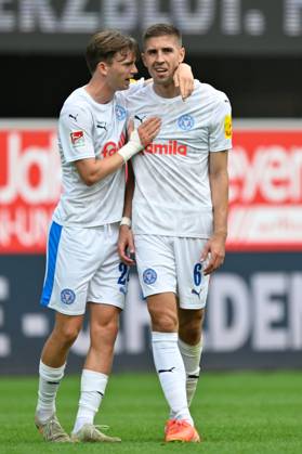 Paderborn, Home Deluxe Arena, 02 08 25, GER, Herren, 2 Bundesliga, Saison 2025 2026, SC Paderborn 07 KSV Holstein Kiel Bild DFL regulations prohibit any use of photographs as image sequences and or quasi video NRW Germany