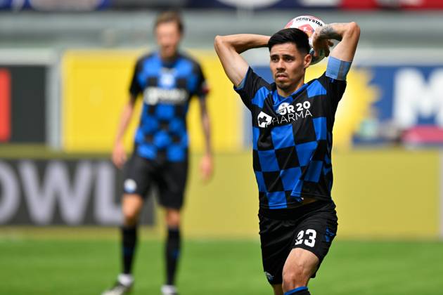 Paderborn, Home Deluxe Arena, 02 08 25, GER, Herren, 2 Bundesliga, Saison 2025 2026, SC Paderborn 07 KSV Holstein Kiel Bild Raphael OBERMAIR Paderborn DFL regulations prohibit any use of photographs as image sequences and or quasi video NRW Germany