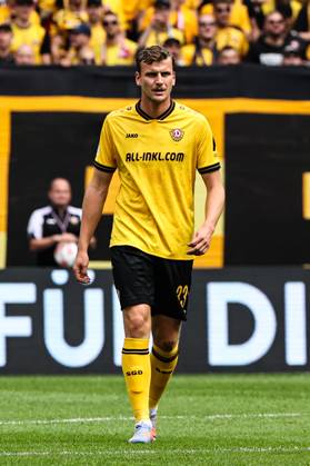 Christoph Daferner SG Dynamo Dresden,33 2 Soccer Bundesliga Season 2025 2026 SG Dynamo Dresden vs 1 FC Magdeburg at Rudolf Harbig Stadium in Dresden Freisteller,action,soccer,man,men,Germany,09 08 2025