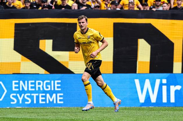 Christoph Daferner SG Dynamo Dresden,33 2 Soccer Bundesliga Season 2025 2026 SG Dynamo Dresden vs 1 FC Magdeburg at Rudolf Harbig Stadium in Dresden Freisteller,action,soccer,man,men,Germany,09 08 2025