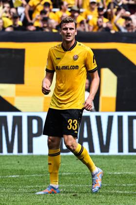 Christoph Daferner SG Dynamo Dresden,33 2 Soccer Bundesliga Season 2025 2026 SG Dynamo Dresden vs 1 FC Magdeburg at Rudolf Harbig Stadium in Dresden Freisteller,action,soccer,man,men,Germany,09 08 2025