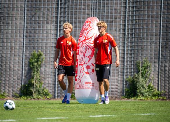 Soccer, Men, Season 2025 2026, 1 Bundesliga, 1 FC Union Berlin, Training, Leopold Querfeld 1 FC Union Berlin , Tom Rothe 1 FC Union Berlin , 12 08 2025, Copyright: xMatthiasxKochx