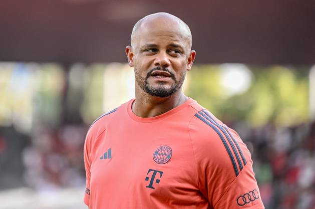 Trainer Vincent Kompany Bayern Muenchen Looks on during the pre season friendly match between Grasshopper Club Zürich and FC Bayern München at Stadion Letzigrund on August 12, 2025 in Zurich, Switzerland Photo by Harry Langer DeFodi Images