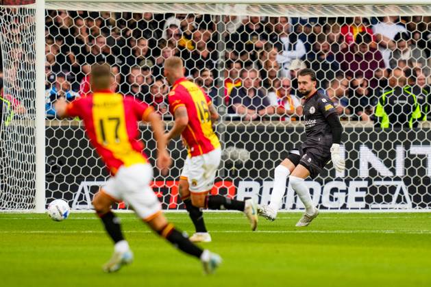 Eredivisie: Go Ahead Eagles v Sparta Rotterdam Deventer - Goalkeeper Joel Drommel of Sparta Rotterdam during the third round of the 2025 2026 Eredivisie season. The match is set between Go Ahead Eagles and Sparta Rotterdam at De Adelaarshorst on 23 August 2025 in Deventer, The Netherlands. (VK Sportphoto Danny de Groot) Copyright: xDannyxdexGrootx